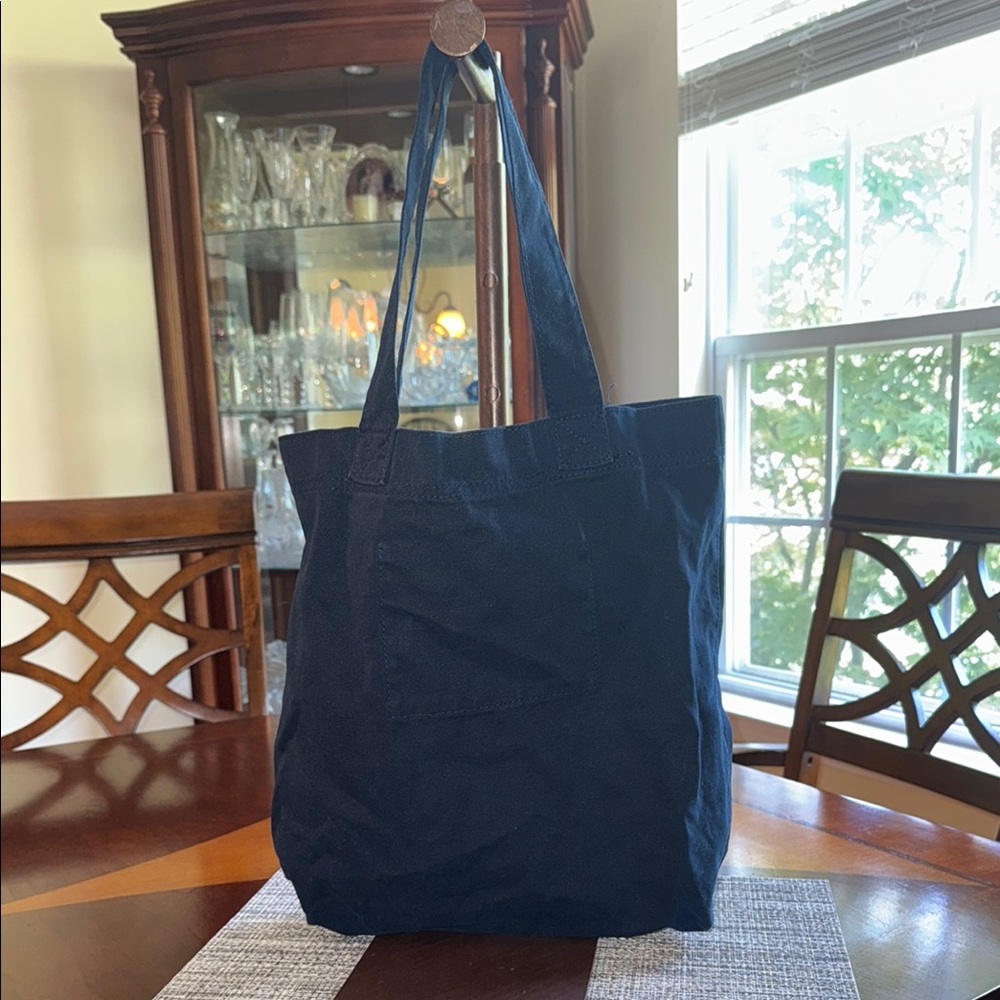 Abercrombie & Fitch Dark Blue Canvas Tote - Picture 4 of 6